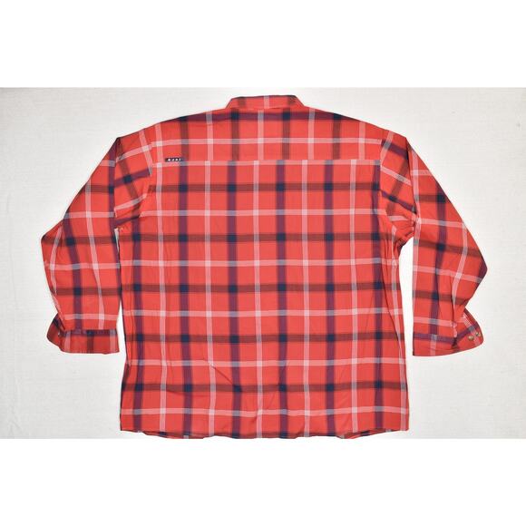Kani Jeans Co. Men's Red Plaid Long Sleeve Button Down Shirt Size 3X - Picture 4 of 8